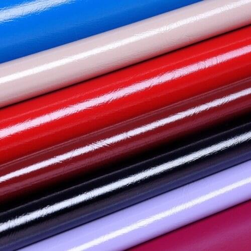 1.6mm color side patent synthetic PU leather/ high quality thicker wallet leather fabric/ sofa handbag shoes material