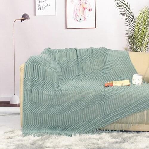 Sofa Plaid Travel Camping Nap Blankets Soft Towel Bed Plaid Tapestry Nordic Knitted Throw Thread Blanket for Bed