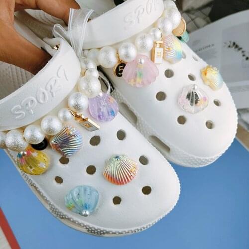 Elegant Croc Charms High Quality Charms for Crocs DIY 2021 New Brand Shoe Decorations for Fashion Trend Colorful Clogs Charms