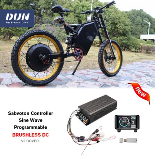 New Cover Sabvoton Controller SVMC72150-M V2 150A Colorfull Display UKC1 Convert KIT For Electric Bicycle