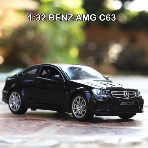 1:43 Benz AMG C63 Alloy Diecast Toy Car model material Collection decoration pull back Toy car Boy Kid Gift Toys for children