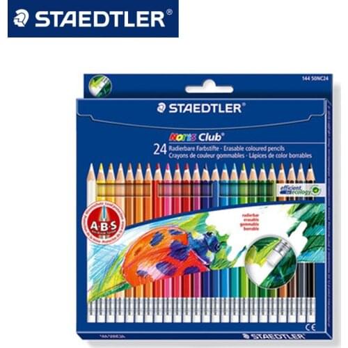 STAEDTLER 144 50NC24 24 color Color Pencils Pencil + rubber Set for kids Drawing Sketching Secret Garden colored pencils