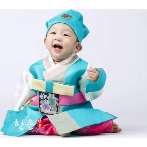 Korean National Costume Boys Hanfu Boys Birthday Hanfu Latest Style He-tz6103 Boys Christmas Clothes