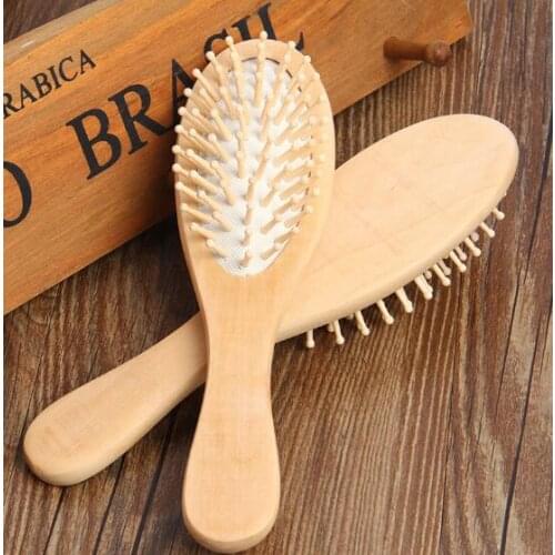 Creative new products massage health care lotus comb solid wood hair anti - static comb gift