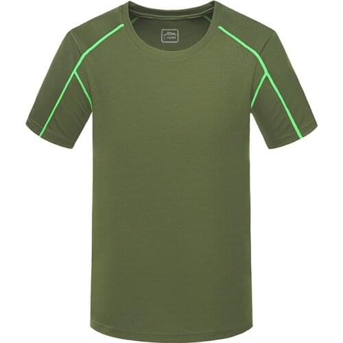 Summer Outdoor sports quick-drying T-shirt Men Cycling Hiking breathable Sports clothes stretch short sleeves coolmax t-shirt