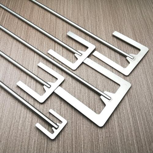 1pcs lab Stainless Steel E-type Blade Paddle with rod Leaf-width 40mm to 120mm stirrer Disperse stirring paddle