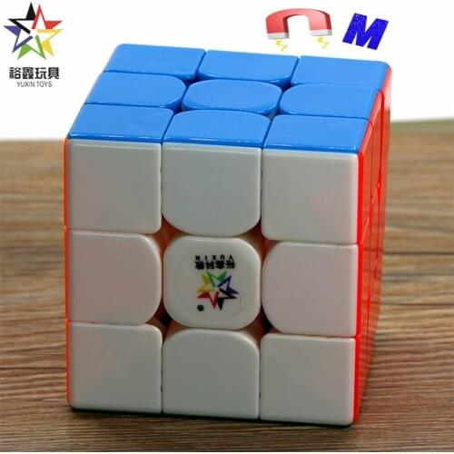 Little Magic Cube YuXin Magnetic 3X3X3 Magnet 3x3 M Stickerless Professional Speed Educational Cubo magnético de tres órdenes