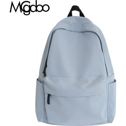 Mgcdoo Fashion Backpack 2021 Women Backpack Solid Color Shoulder Bag New School Bags For Teenage Girl School Backpacks Female