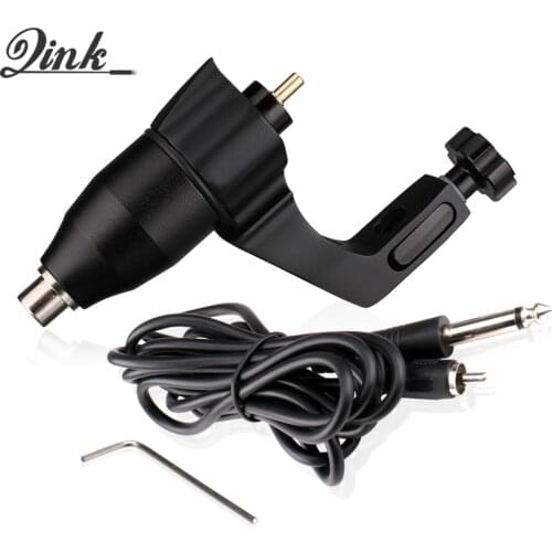 QINK Newest Rotary Tattoo Machine Taiwan Motor for Shader Liner RCA Connector Beauty Tools With Wire