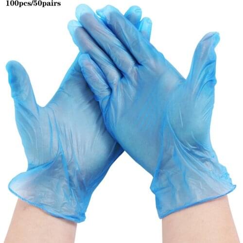 Disposable Gloves Nitrile PVC Latex Anti-slip Anti-static Dust-proof Gloves Flexible Multi-size Disposable Gloves