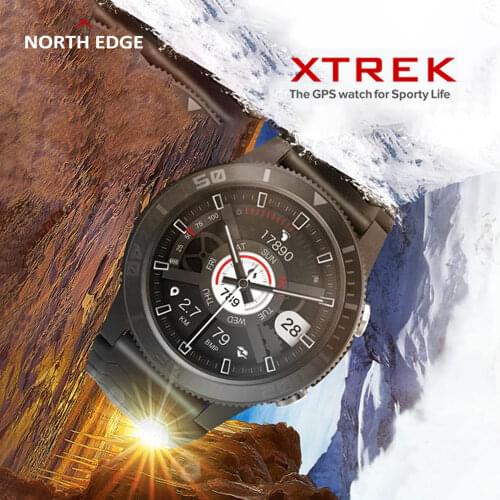 North EDGE GPS Smart Watch Men Compass Sports Watch Heart Rate Pedometer Bluetooth Call Altimeter X-Trek3 Smartwatch