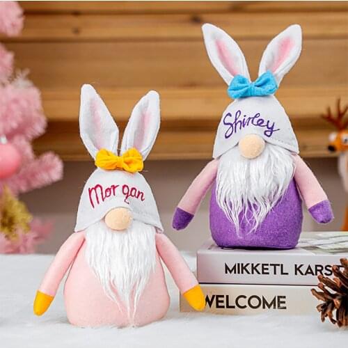 Easter Bunny Valentines St. Patricks Faceless Doll Little Figurine Ornament Plush Dwarf Party Christmas Home Decorations