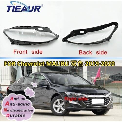 Headlight LensCover for MALIBU OR 2019 2020 Black border Auto car large lampshade DIY Cover