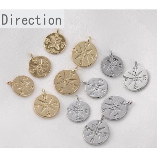 14K package Jinxing mang pendant DIY Necklace Bracelet accessories material copper plating genuine gold color protection