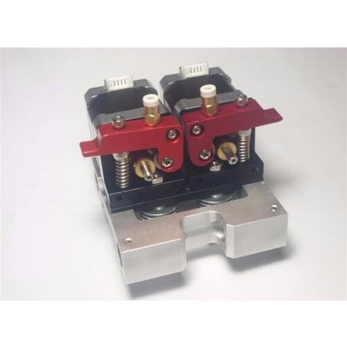 Reprap Replicator 3D printer metal dual direct extruder kit 1.75 mm filament with nema 17 stepper motor dual extruder