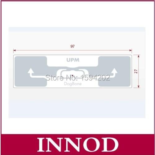 Smart 97*27mm marathon timing chip Dogbone rfid label wet /passive impinj chip long range uhf rfid tag 5-20m