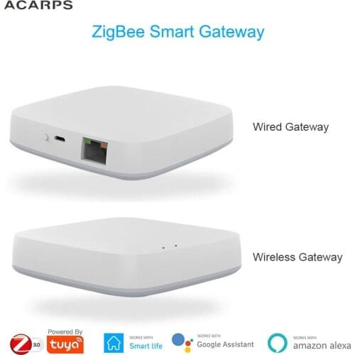 ZigBee Smart Gateway Hub Smart Home Bridging Smart Life APP Wireless Wired Smart Home Gateway With Alexa Google Home