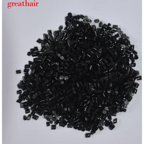 50Gram Keratina Hair Extension Non-toxic, Highly Crystalline Polymer Keratin Grain Transparent White Black Brown Free Shipping