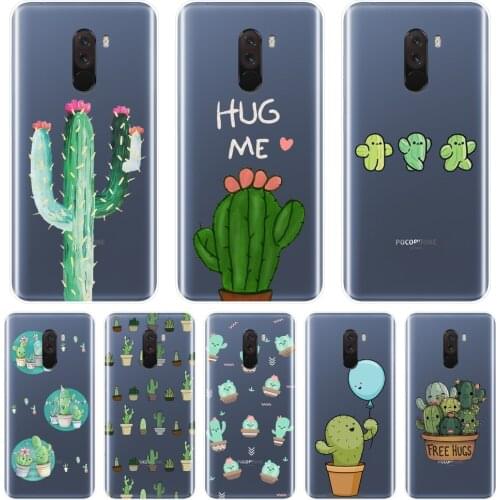 Back Cover For Xiaomi Redmi S2 6A 5 Plus 4A Cactus Silicone Soft Phone Case For Pocophone F1 Redmi Note 4 4X 5 5A 6 Pro Prime
