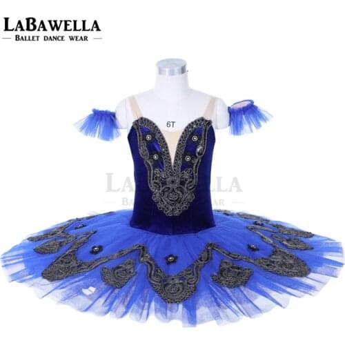 Women Classical Pancake ballet tutu Professional Princess Florina Blue Bird Ballet Tutu Nutracker JY008A