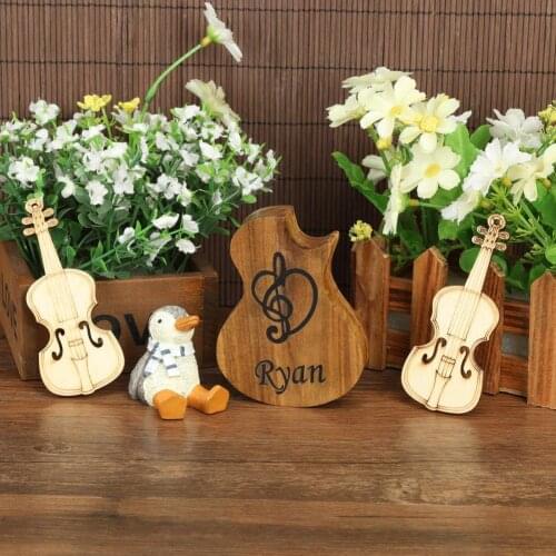 1 Set Guitar Picks Holder Guitar Box Eye-catching Dust-proof Wood Guitar Picks Holder Music Instrument Accessory Set for Outdoor