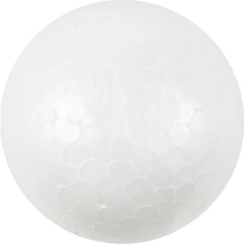 10 x Christmas Decoration Modelling Craft Polystyrene Foam Ball Sphere 6cm---White