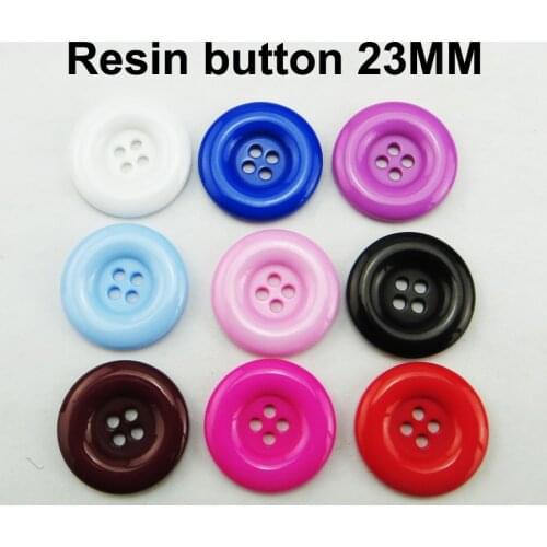 12colors 4-Holes RESIN clothes sweater buttons round brand garment button 23MM decoration coat fits R-283g