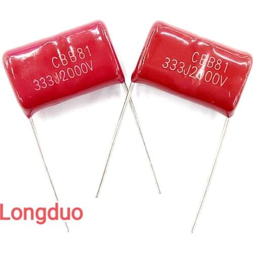20pcs 333J 0.033uf 33nf 2000V Type CBB Metallized Polypropylene Film Capacitors