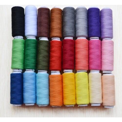 24pcs/set Sewing Thread Polyester Thread Set Strong And Durable Sewing Threads For Hand Machine