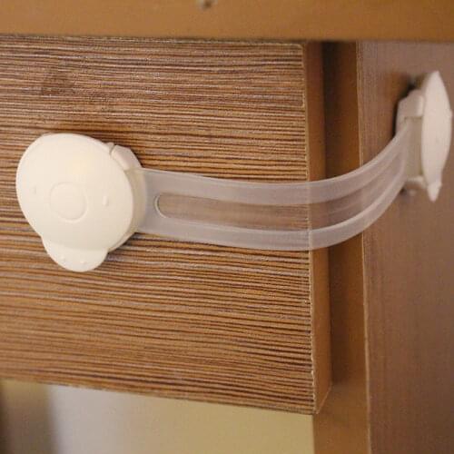 1Pcs Window Door Stopper On Windows Door Drawer Security Baby Safety Child Lock Drawer Refrigerator Lock Bendy Protection