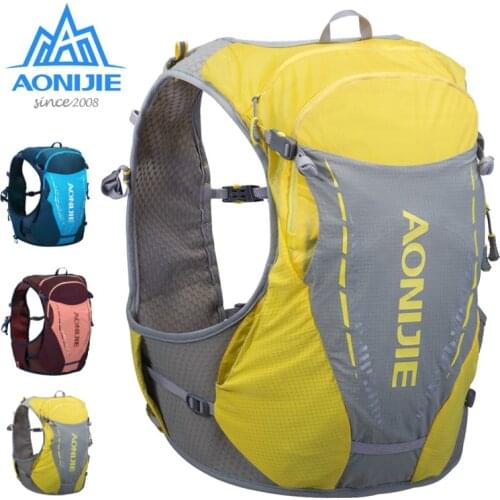 AONIJIE Newest C9103 Ultra Vest 10L Hydration Backpack Pack Bag Free Water Bladder for Flask Trail Running Marathon Race Hiking