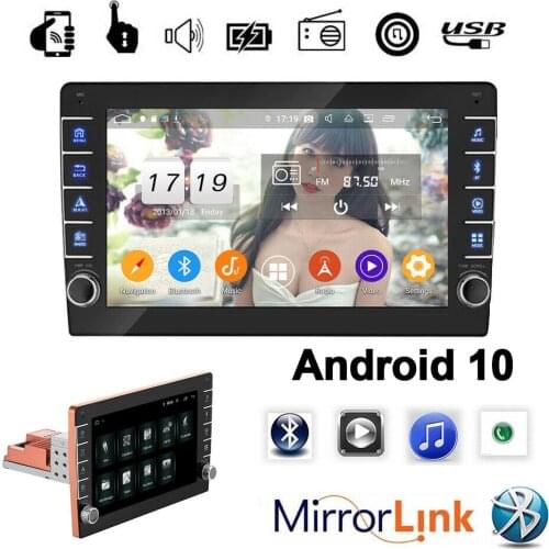 1DIN 9 Inch Car Stereo Radio In-Dash WIFI Android 9.1 Contact Screen 1080P Quad-Core GPS Navigation Universal Car Radio Player