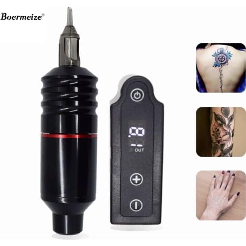 Tattoo Supply RCA Connector Batterie Tatouage Tattoo Power Adaptor for Permanent Makeup Kit Rotary Machine Pen Cartridge Needle