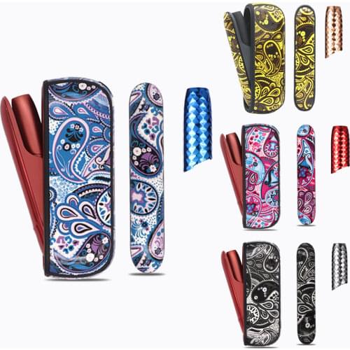 Fashion Flower Case Side Cover Cap For IQOS 3 Duo Holder Pouch For IQOS 3.0 Carrying Bag Protective Accessories