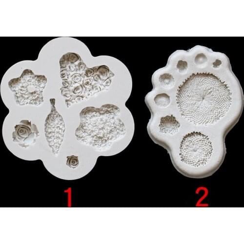Flower Core Leaf Sugar Sunflower Cake Decorative Silicone Mold Chocolate Bud Accessories Mould 17-360