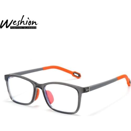 Kids Anti-blue Light Glasses Frame Boys Flexile TR90 Prescription Glasses Girls 0 Degree Computer Electronic Screen Eyewear