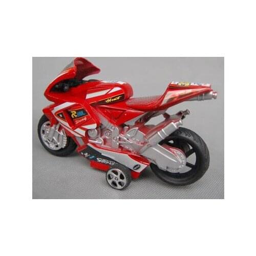 Children Plastic Toys Puzzle Toy Pull Back Motorcycle Can Turn Selling Educational Model Baby 2021