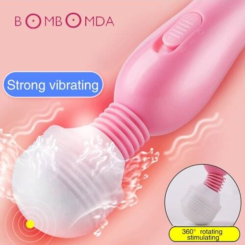 For Women Vagina Massage Sex Toys Vagina Clitoris Stimulation Adult Toy Adjustable Powerful Quiet Vibration Massager AV Vibrator