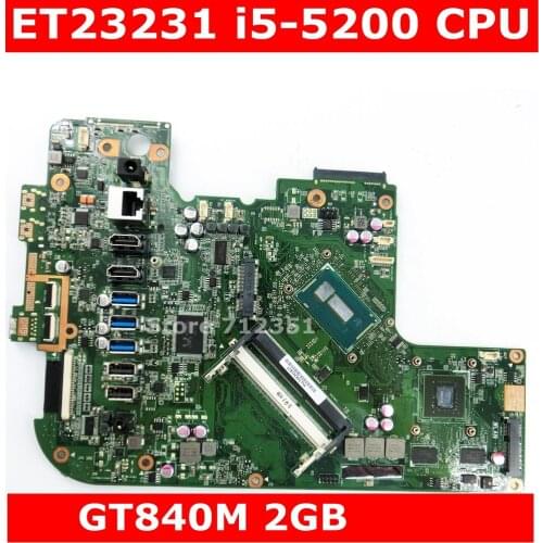 ET2323I i5-5200CPU GT840M 2GB Mainboard REV 1.3 All-in-one mainboard For ASUS ET2323I ET2323 motherboard 90PT0110-R03000 USB 3.0