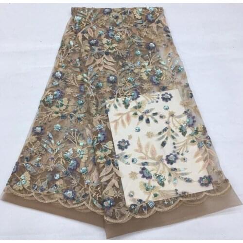 Hot sale french lace fabric african lace fabric with sequins SYJ-1096810 super quality