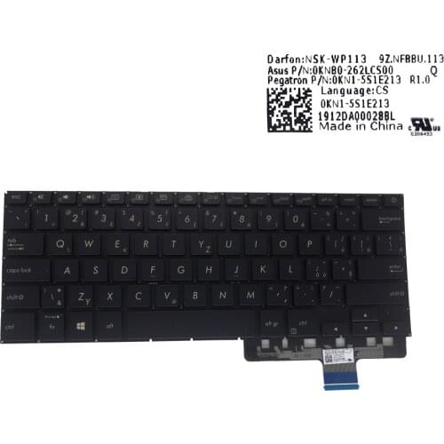 Laptops Czech backlit keyboard for ASUS zenbook Pro 14 UX450FD THE UX450 Laptop keyboards CZ CS QWERTY keys New 0KNB0 262LCS00