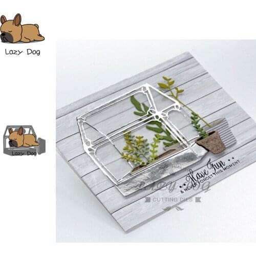 Potted Plant Box Metal Cutting Dies Scrapbooking Stencil DIY Decorative Embossing Craft Die Cuts Card Making New Dies For 2019
