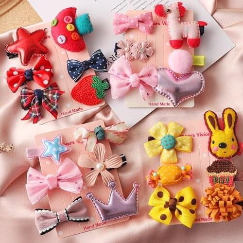 Cute Cartoon Bow Hair Clip Girls Hair Accessories Hairpins headwear Ornament Kids Hair bands Hairpins Jewelry Headdress Gifts