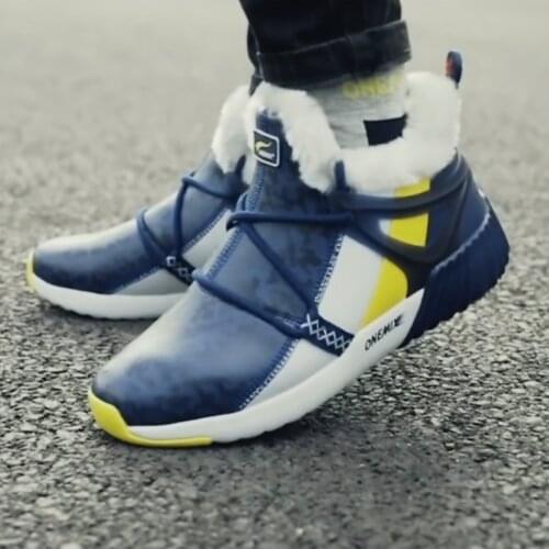 ONEMIX Waterproof Snow Boots Women Sneaker Men Trainers Walking Outdoor Athletic Comfortable Warm Wool Shoes Sports de loisirs