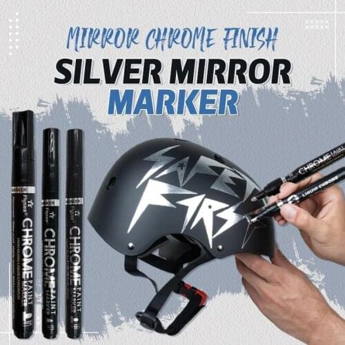 2021 New Liquid Chrome Marker Set Silver Art Liquid Mirror Chrome Marker Fade-proof Metal Permanent Paint Marker Drop Shipping