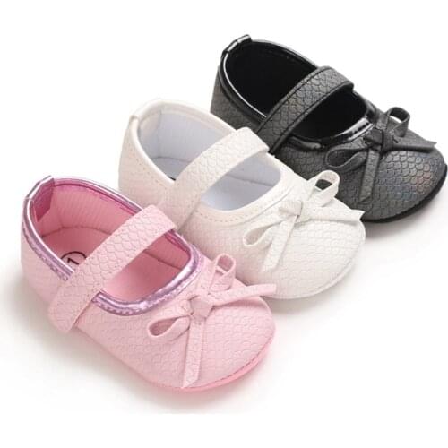 Cute Princess Shoes Autumn Newborn Baby Girls First Walker Casual Non-slip Soft Bottom Step Front Prewalker 0-18M