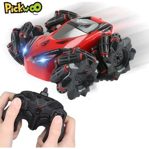 Pickwoo C10 RC Voice Car, Light Music 2.4GHz 4CH 20km/h Drift 360 Degree Childrens Toy Remote Control Car