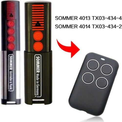 SOMMER 4013 4014 TX03-434-2 remote control compatible copy SOMMER 4013 4014 gate garage door 434mhz remote control