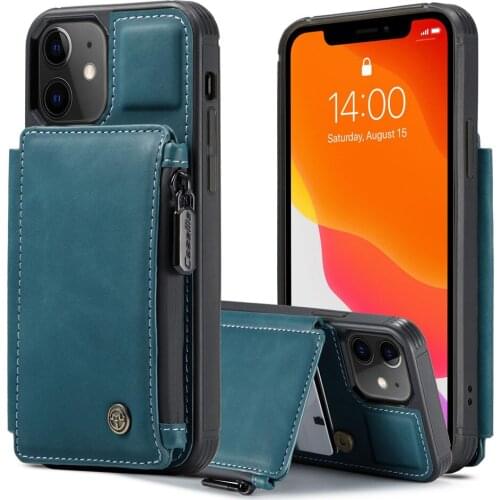 For iPhone 12 Luxury Leather Magnetic Wallet Phone Credit Card Flip PU Shockproof Slot Holder Cover For iPhone 12 Pro Cases