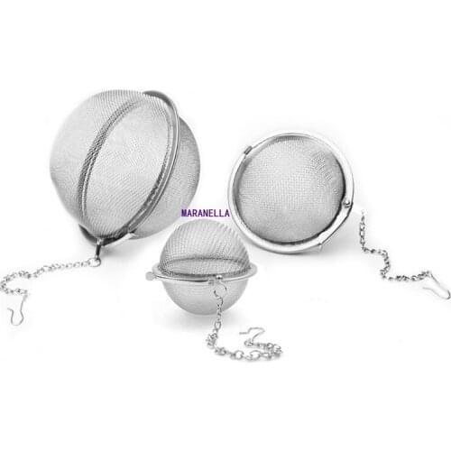 1pc Stainless Steel Tea Infuser Sphere Locking Spice Tea Ball Strainer Mesh Infuser Tea Filter Strainers Kitchen Tools theezeef